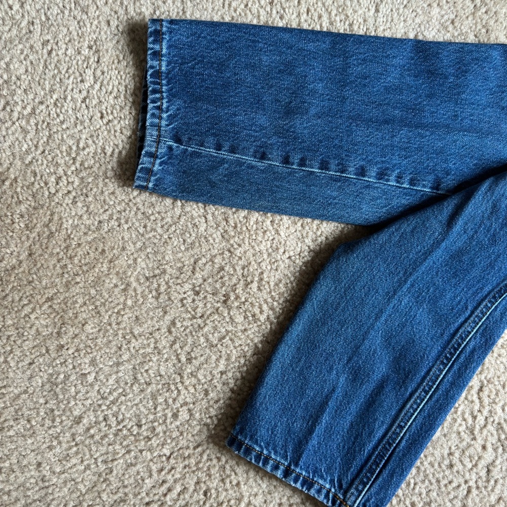 Everlane Blue Straight Leg Jeans - Picture 5 of 6